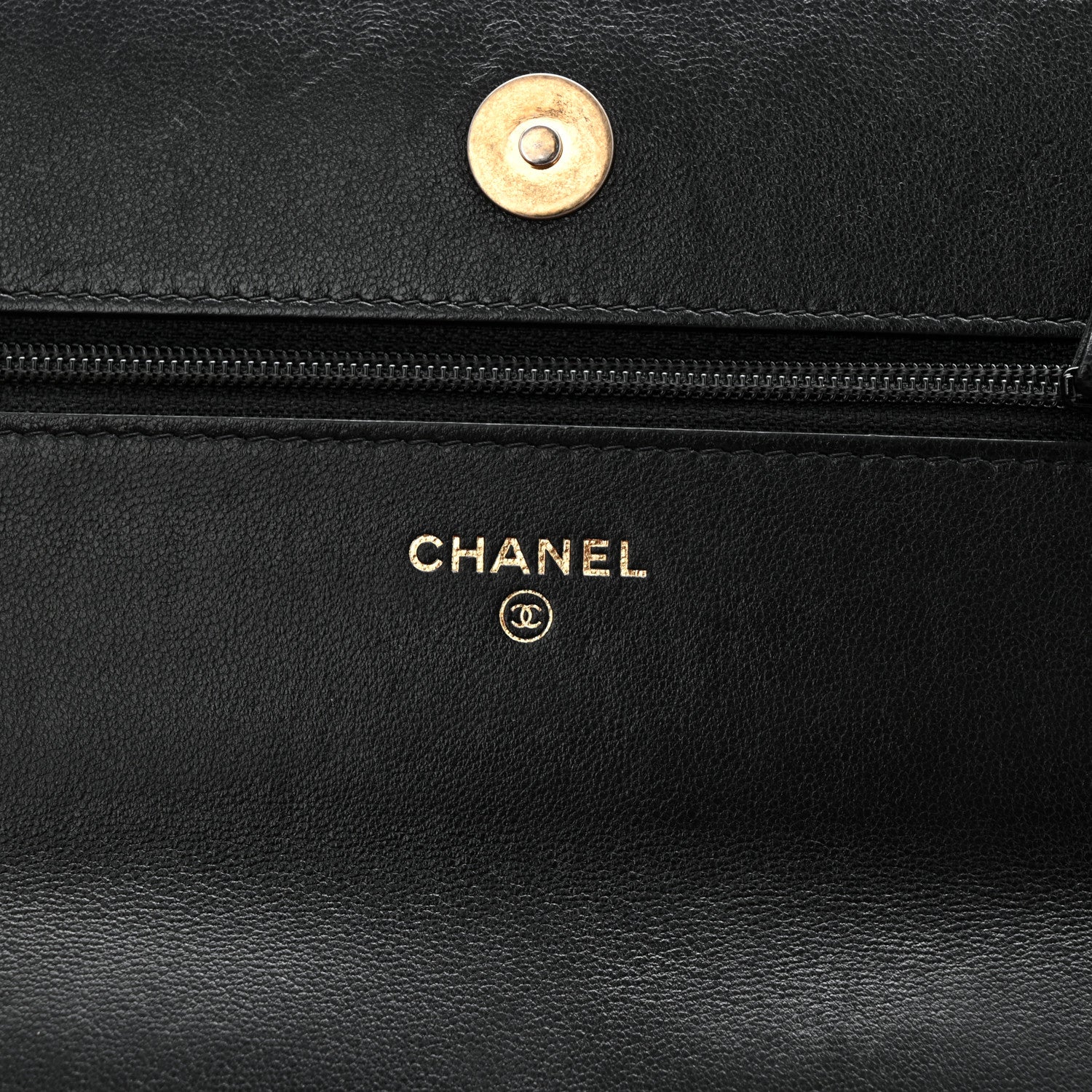 Chanel Lambskin Quilted Chanel 19 Wallet On Chain WOC Black 6 of 11