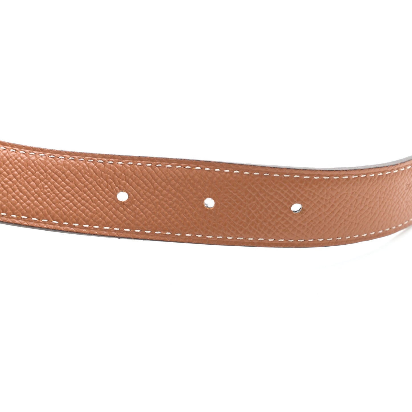 Epsom Swift Enamel 24mm Belt 90 Etoupe Gold Black