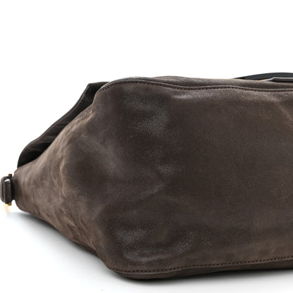 Fendi Vitello Savana Big Forever Mama Baguette Dark Brown 9 of 10