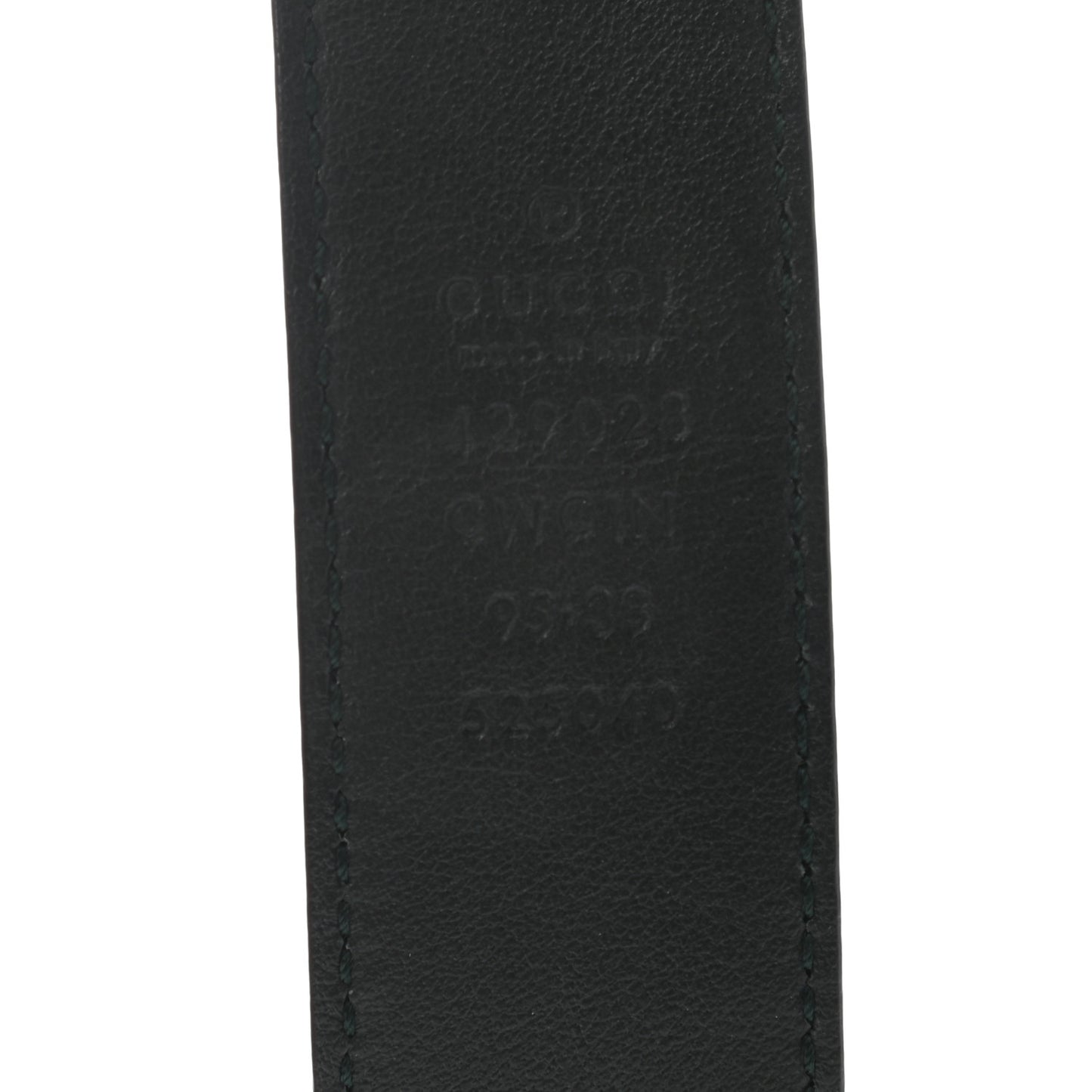 Guccissima Mens Signature Belt 95 38 Green