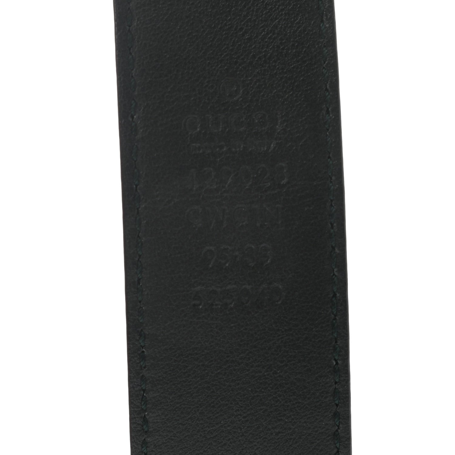 Gucci Guccissima Mens Signature Belt 95 38 Green 3 of 5