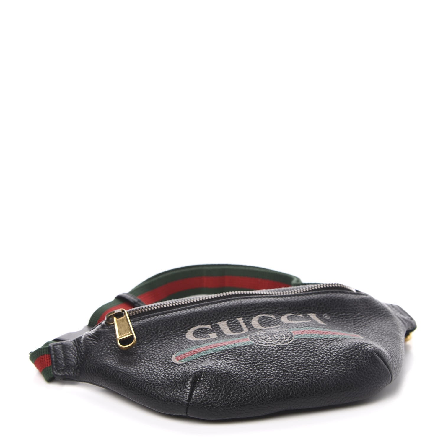 Gucci Grained Calfskin Small Logo Belt Bag Black 4 of 10