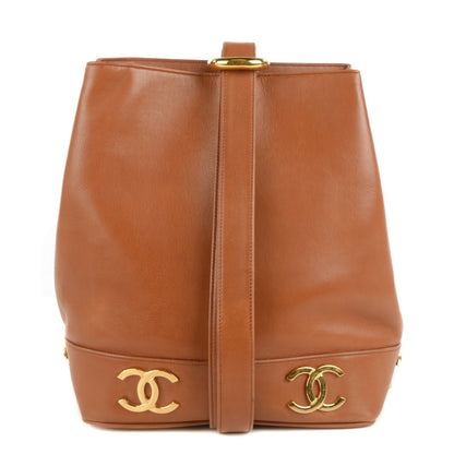 Chanel Lambskin CC Shoulder Bag Light Brown 1 of 8