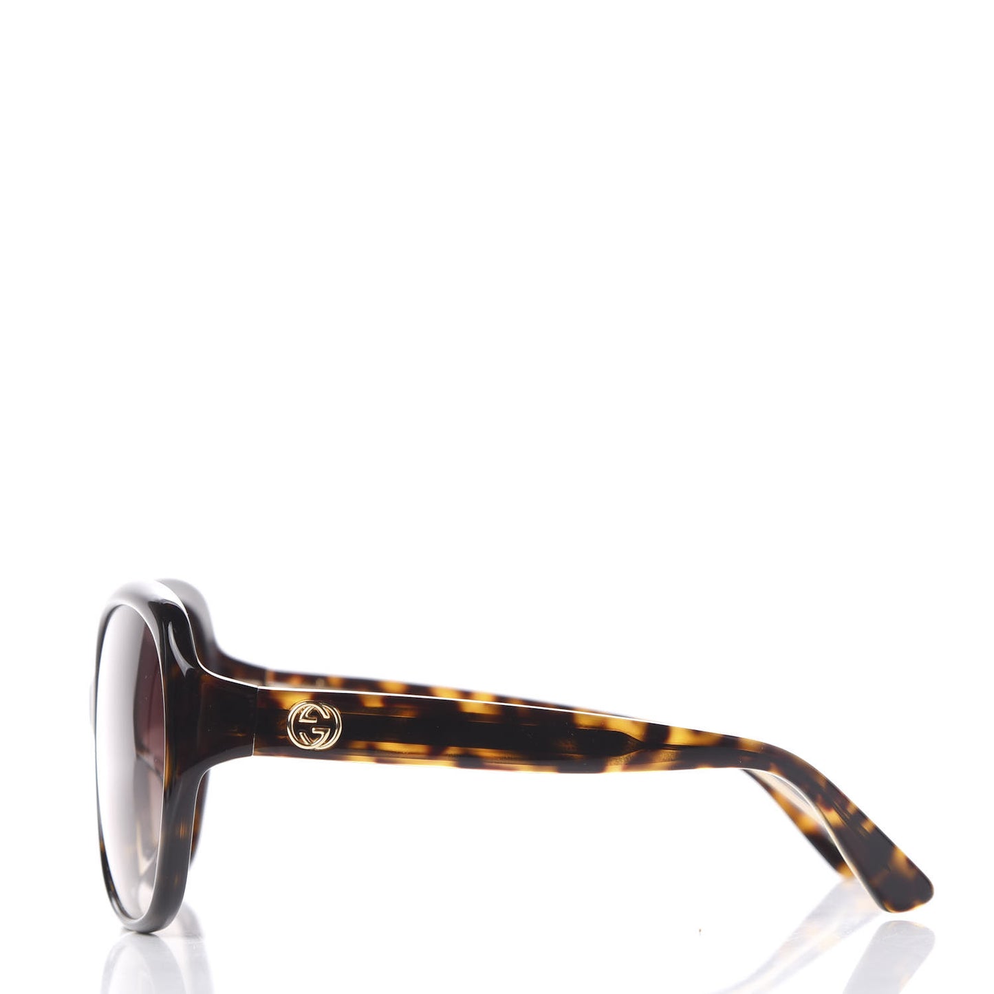 Acetate Oversized Round Sunglasses GG0080SK Tortoiseshell