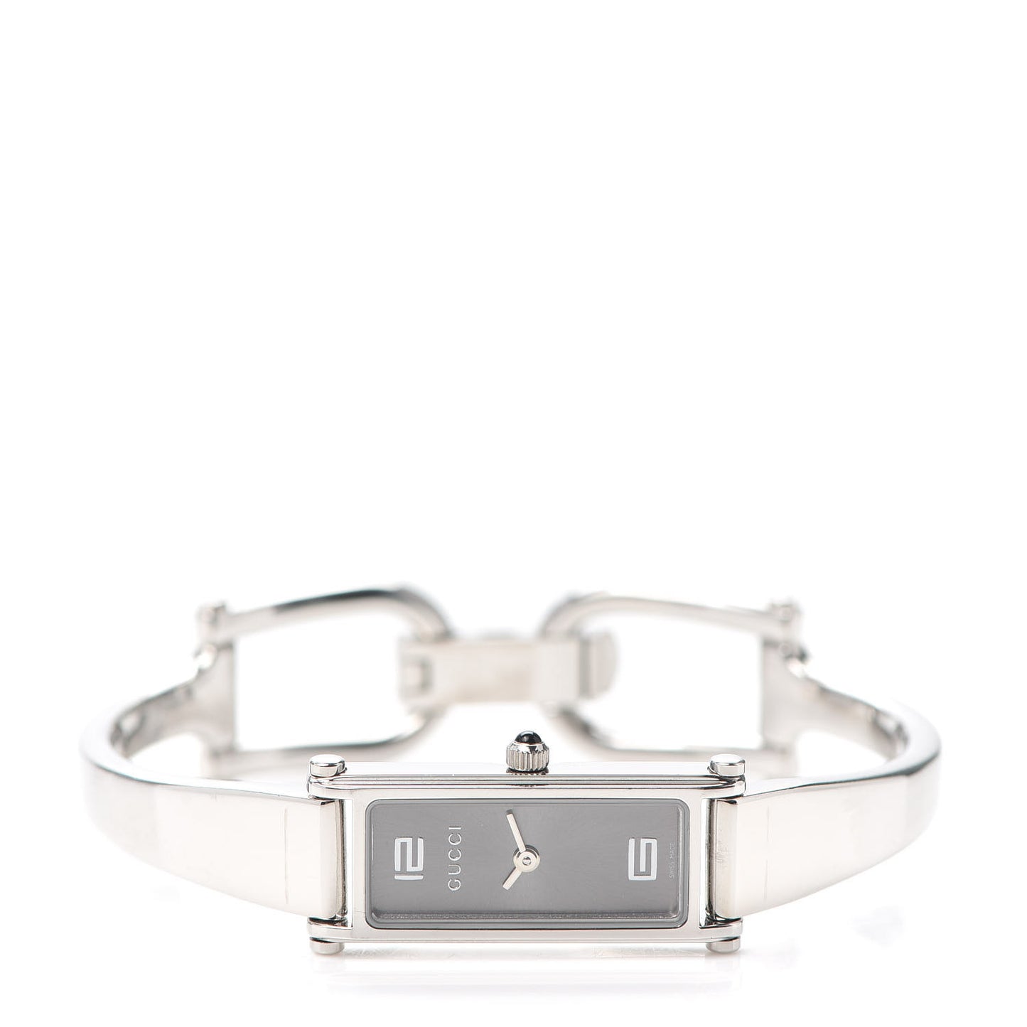Stainless Steel 12mm 1500L Horsebit Quartz Watch Grey