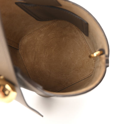 Loewe Soft Grained Calfskin Mini Pebble Bucket Bag Taupe 5 of 9