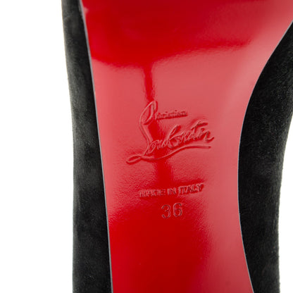 Christian Louboutin Suede New Declic 120 Pumps 36 Black 8 of 8