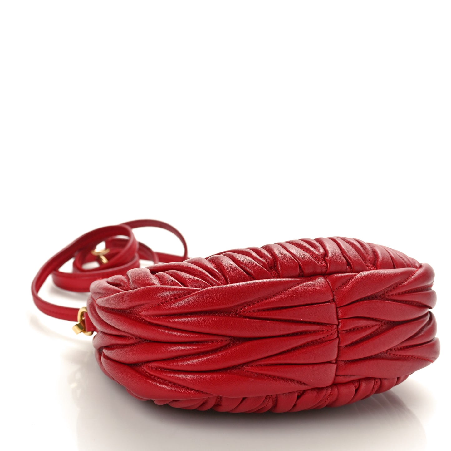 Nappa Matelasse Mini Wander Hobo Fuoco