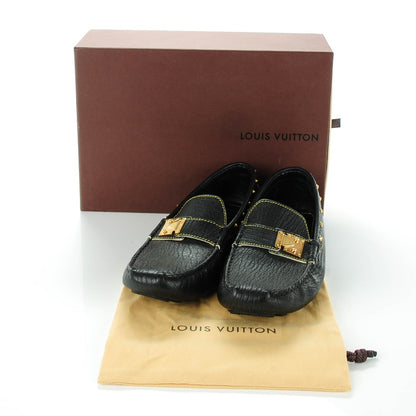 Louis Vuitton Goatskin Studded Suhali Loafers 37.5 Black 5 of 8
