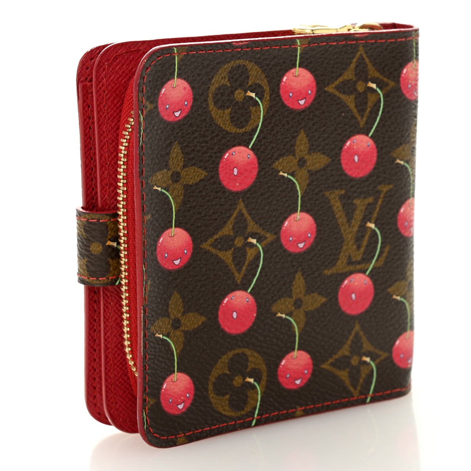 Louis Vuitton Monogram Cerises Compact Zipped Wallet 3 of 10