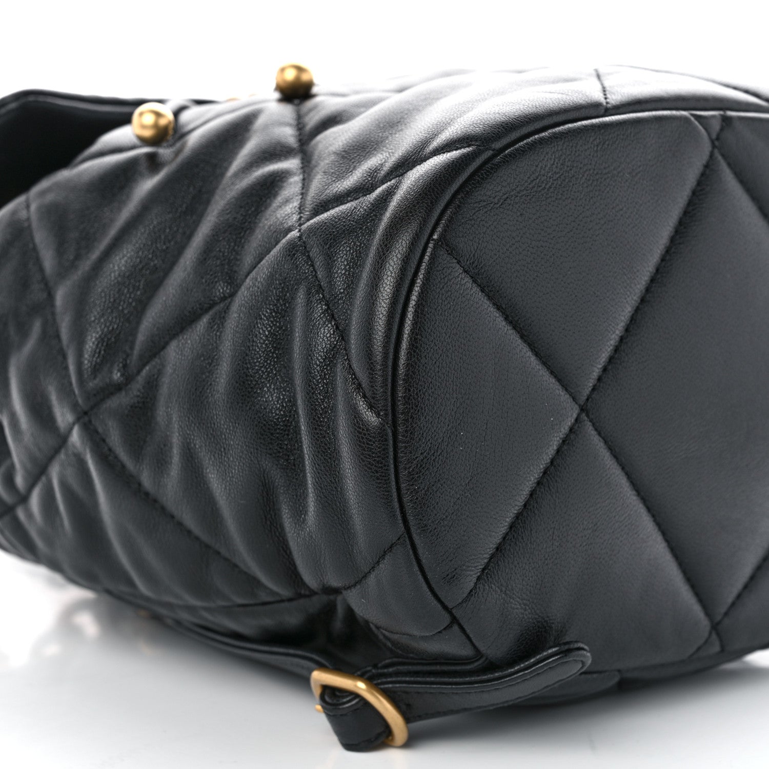 Chanel Lambskin Quilted Chanel 19 Backpack Black 9 of 10