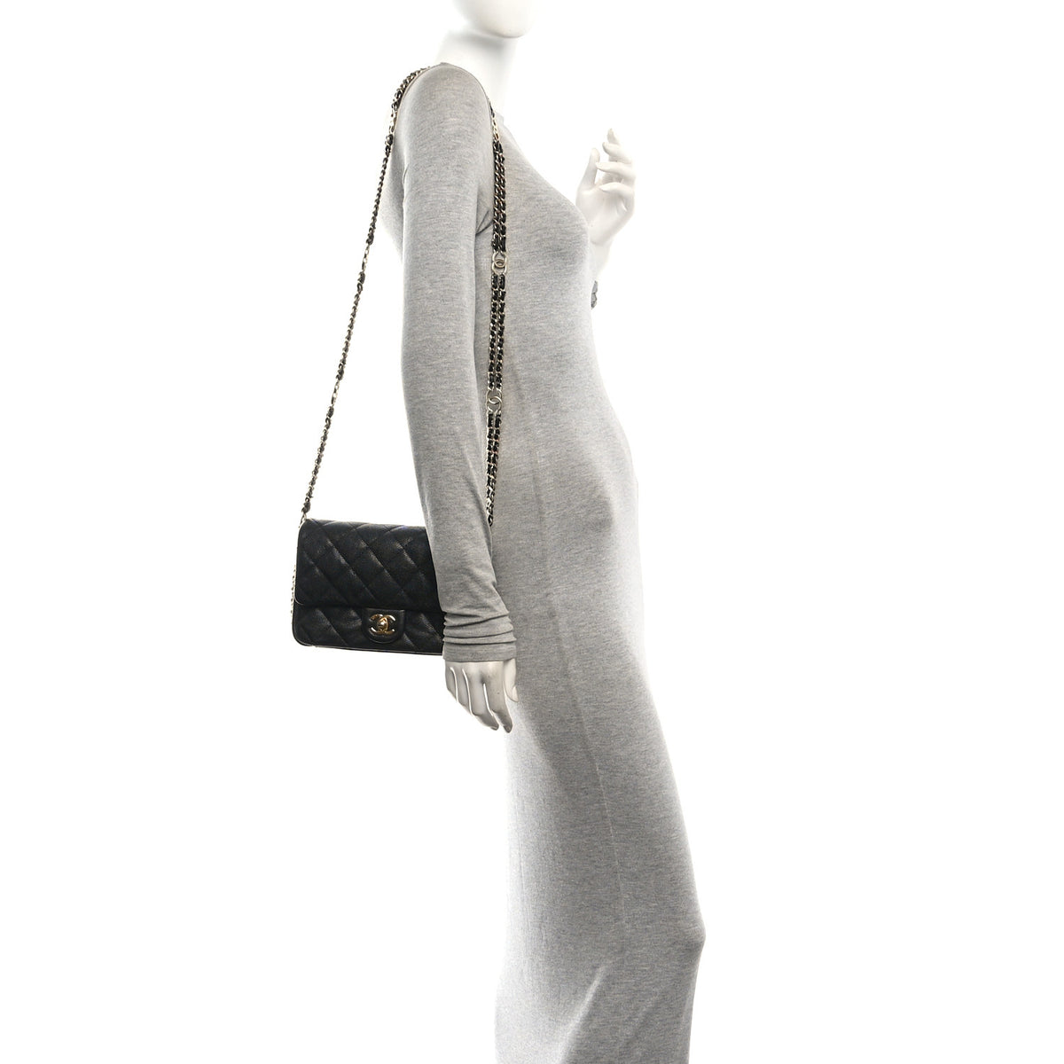 Chanel Caviar Quilted Mini CC You Flap Black 2 of 12