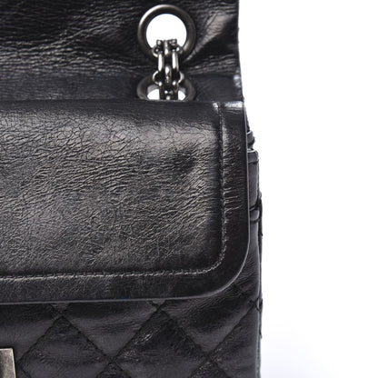 Chanel Iridescent Calfskin Quilted 2.55 Reissue 224 Flap Black 12 of 13