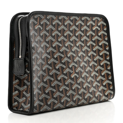 Goyard Goyardine Jouvence MM Toiletry Pouch Black 3 of 7