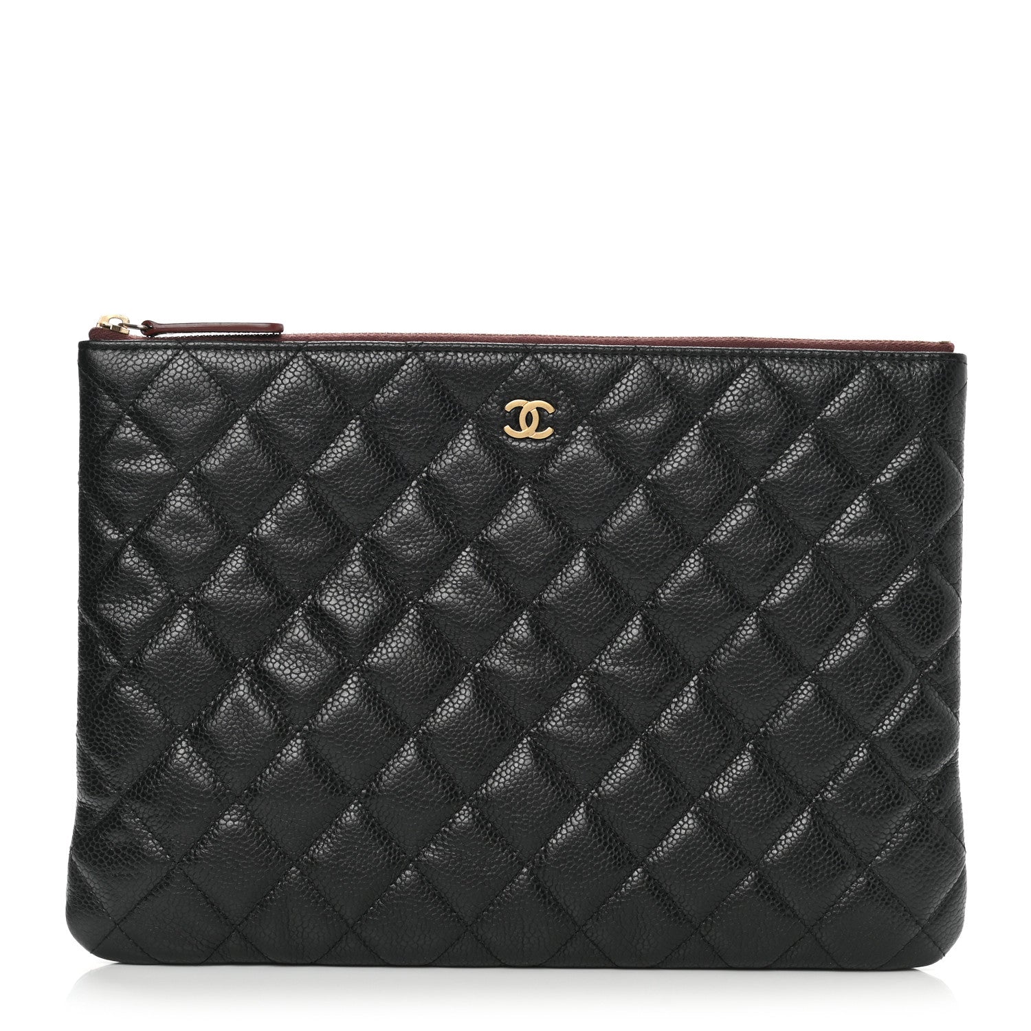Chanel Caviar Quilted Medium Cosmetic Case Black 1 of 7