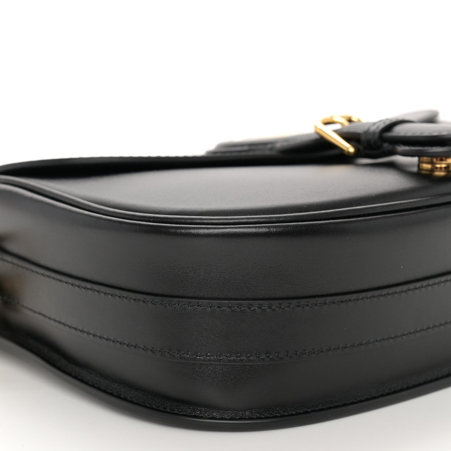 Box Calfskin Medium Bobby Flap Black
