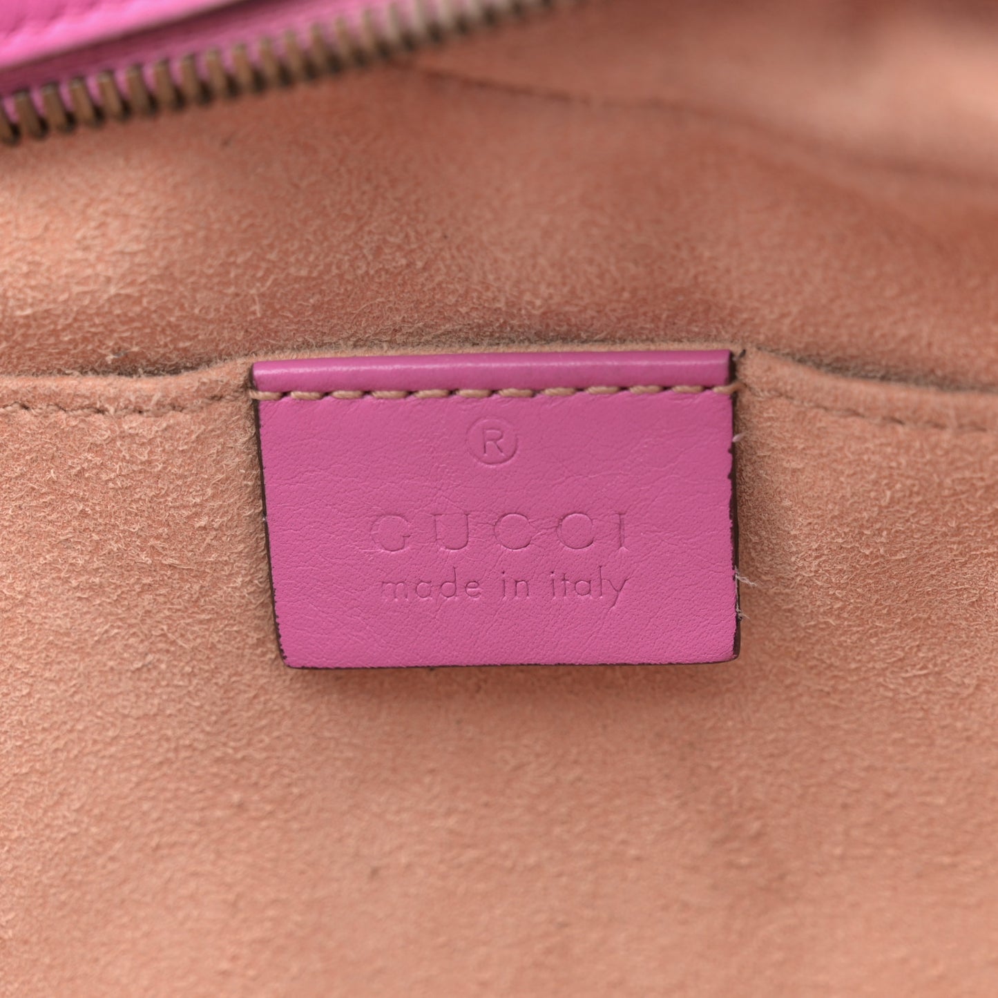 Calfskin Matelasse Small GG Marmont Chain Shoulder Bag Candy Mousse