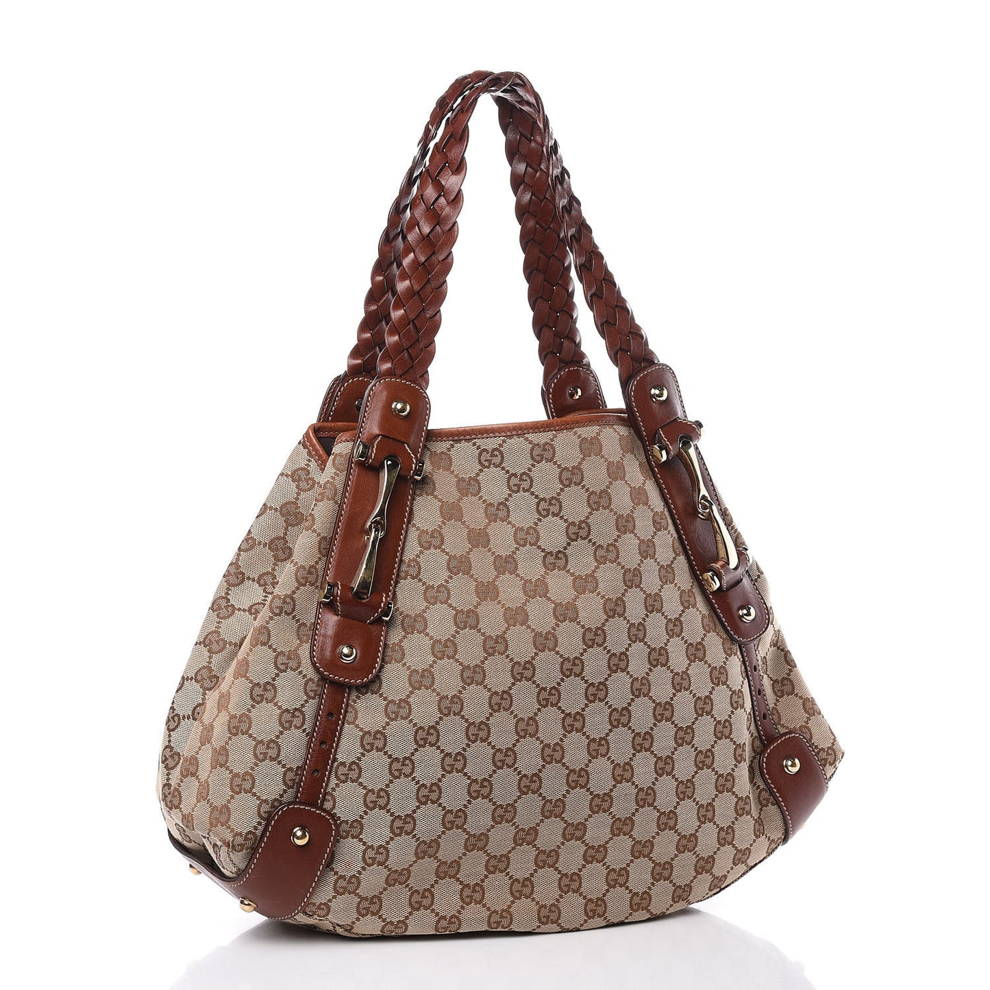 Monogram Medium Pelham Shoulder Bag Brown