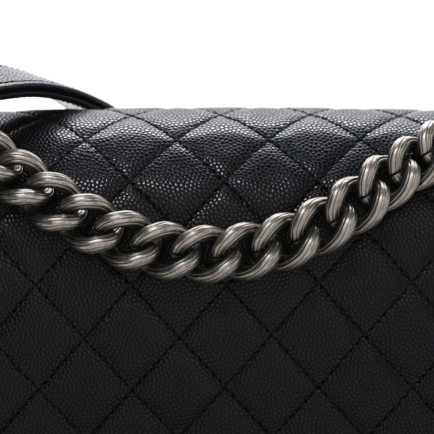 Chanel Iridescent Caviar Quilted Medium Boy Flap Black 8 of 10