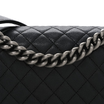 Chanel Iridescent Caviar Quilted Medium Boy Flap Black 8 of 10