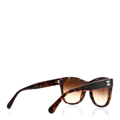 Chanel Acetate Runway Square Sunglasses 5380 Dark Tortoise 4 of 8