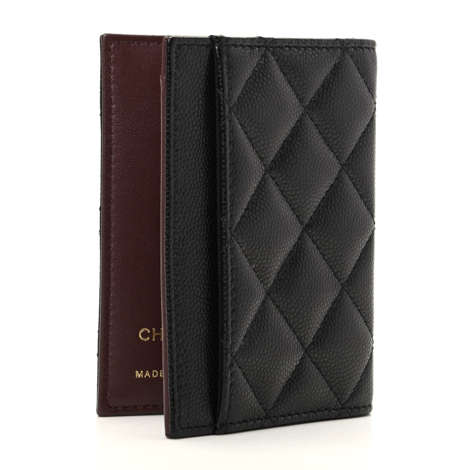 Chanel Caviar Quilted Card Holder Wallet Black 3 of 8