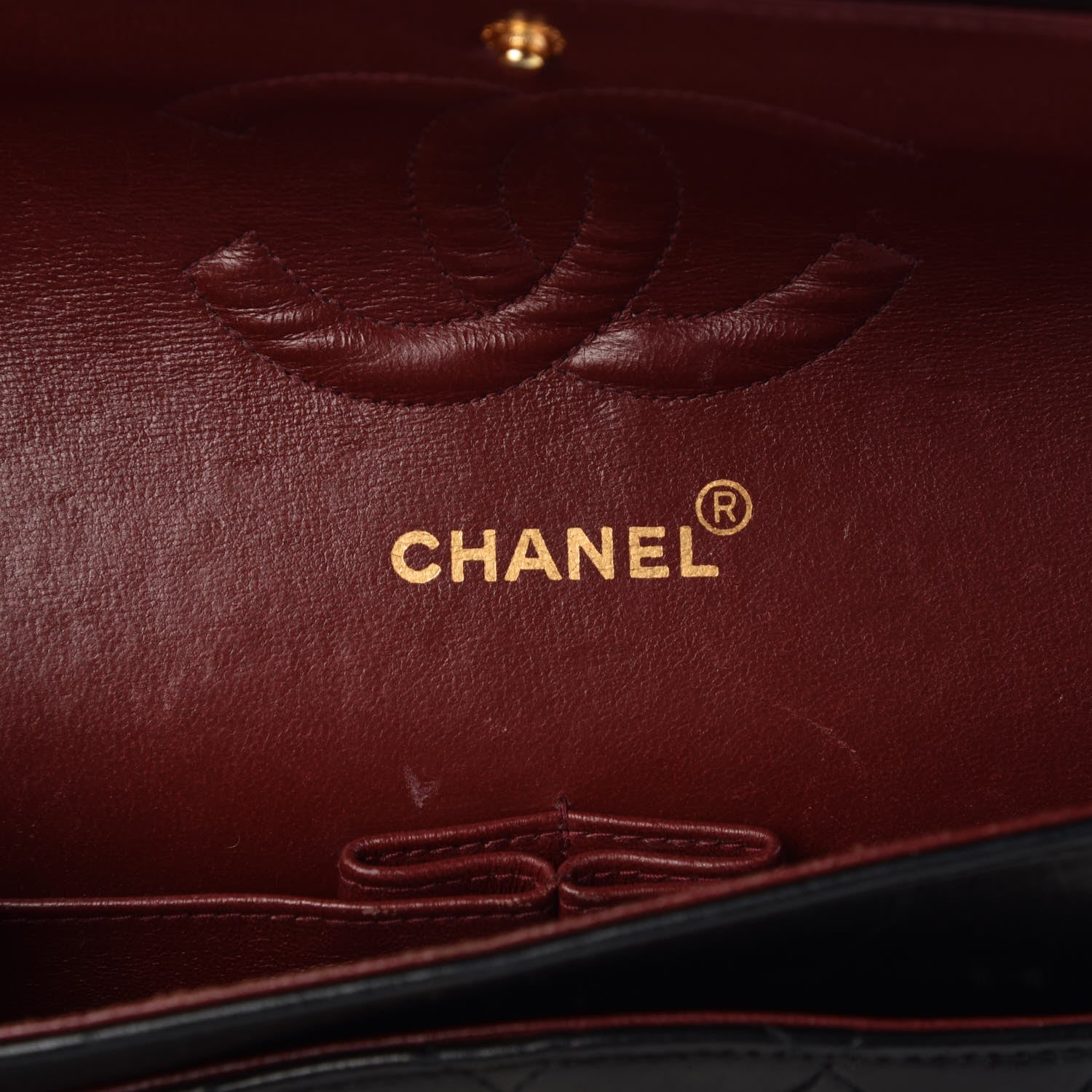 Chanel Lambskin Quilted Medium Double Flap Black 7 of 9