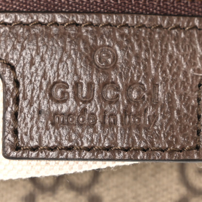 Gucci GG Supreme Monogram Textured Calfskin Web Super Mini Ophidia Shoulder Bag Beige Ebony New Acero 6 of 10