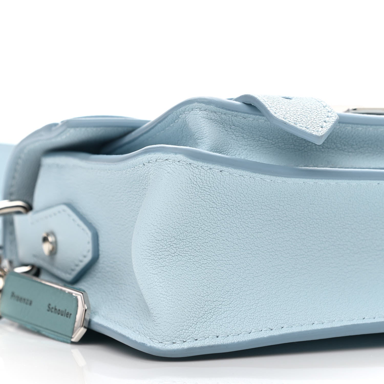 Proenza Schouler Lambskin Micro PS1 Satchel Baby Blue 9 of 10