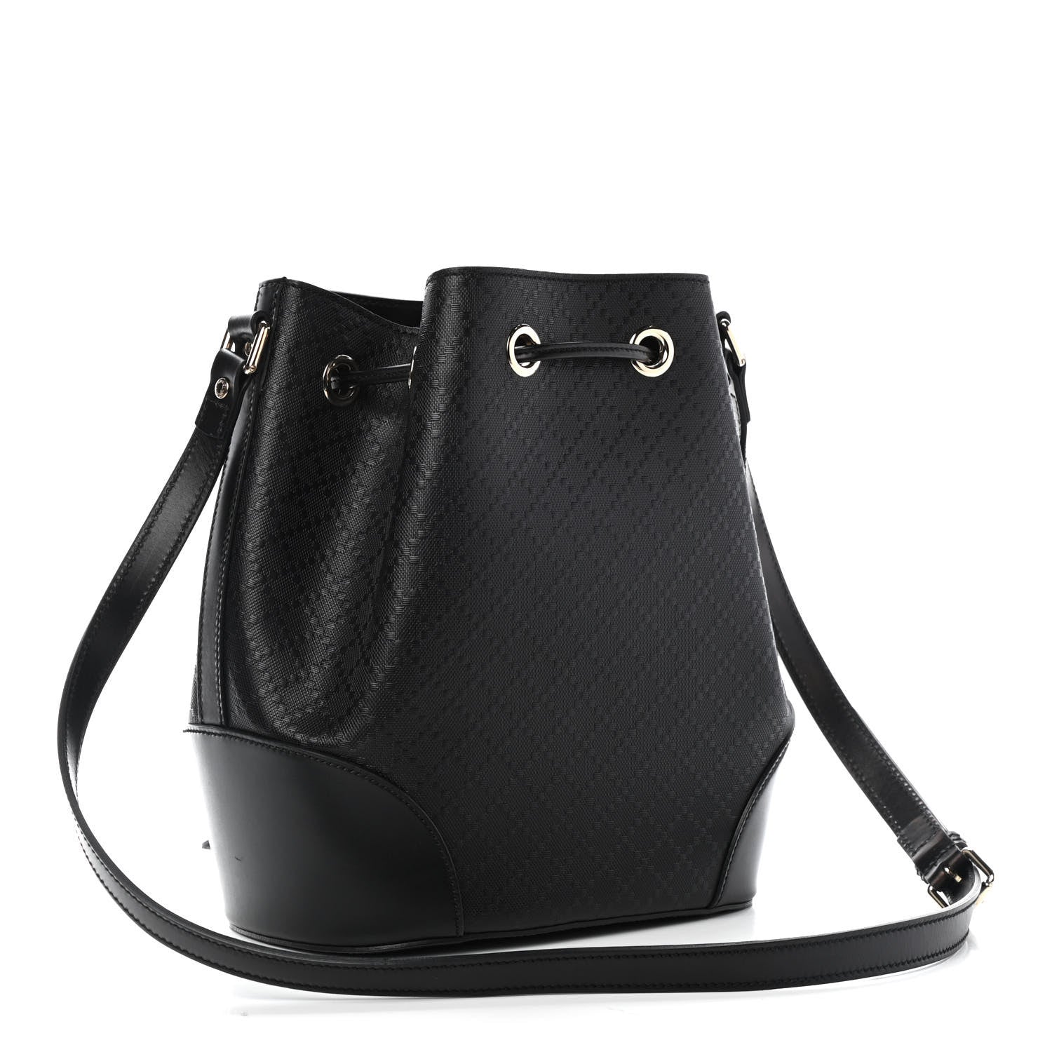 Gucci Bright Diamante Medium Bucket Bag Black 3 of 9