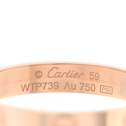 Cartier 18K Pink Gold 3.5mm LOVE Wedding Band Ring 59 8.75 4 of 5