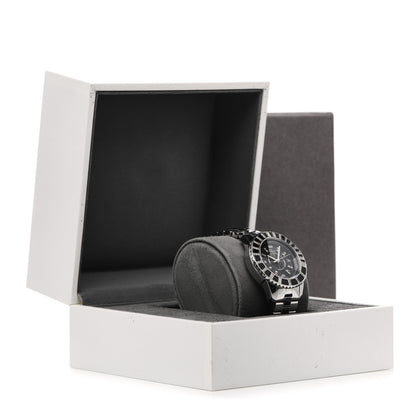 Christian Dior Stainless Steel Diamond Sapphire 33mm Christal Quartz Watch Black 6 of 6