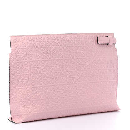 Loewe Calfskin Embossed Repeat T Pouch Soft pink 3 of 8