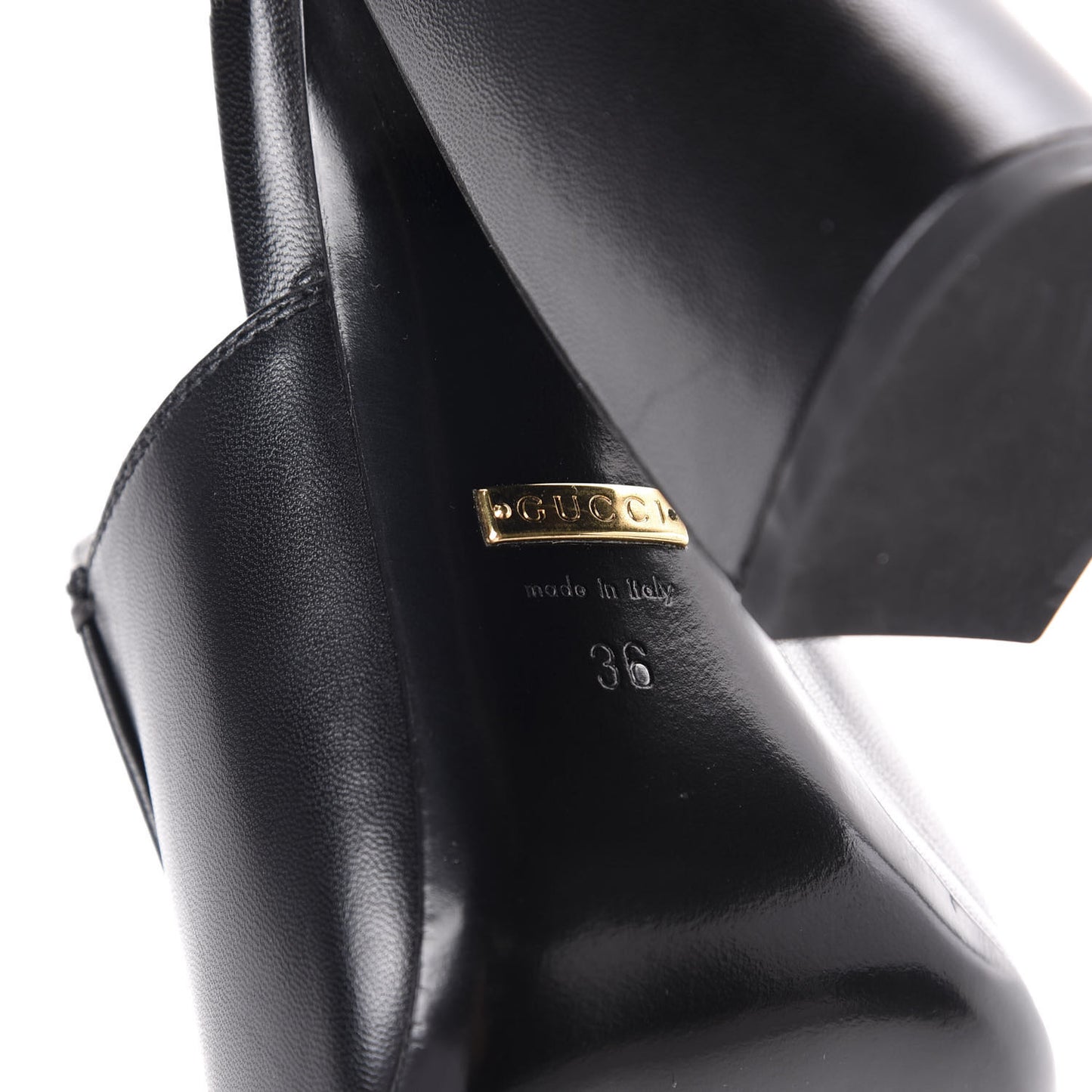 Malaga Kid Horsebit Princetown High Heel Mules 36 Black