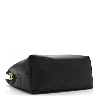 Prada Vitello Phenix Embossed Logo Hobo Black 4 of 10