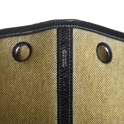 Hermes Buffle Skipper Toile Garden Party Vertical Tote Black 5 of 8
