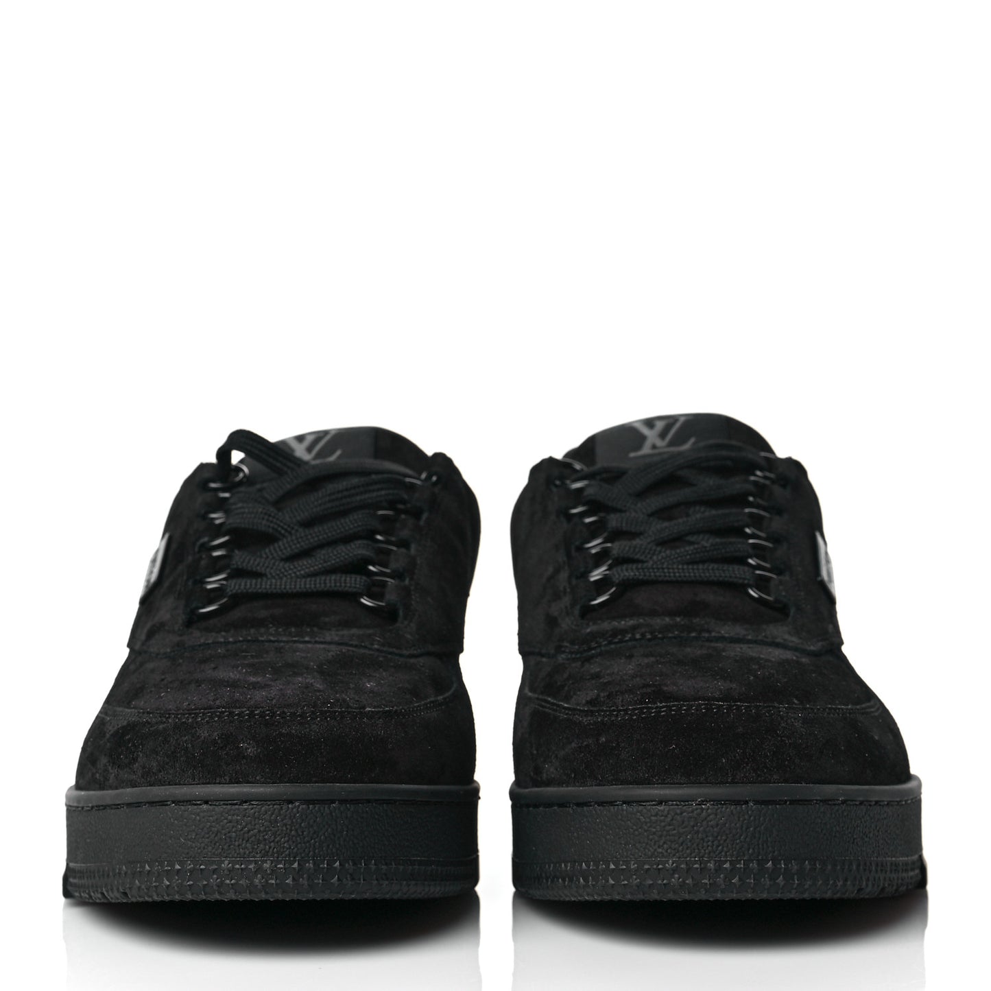 Suede Mens LV Trainer Sneakers 9.5 Black