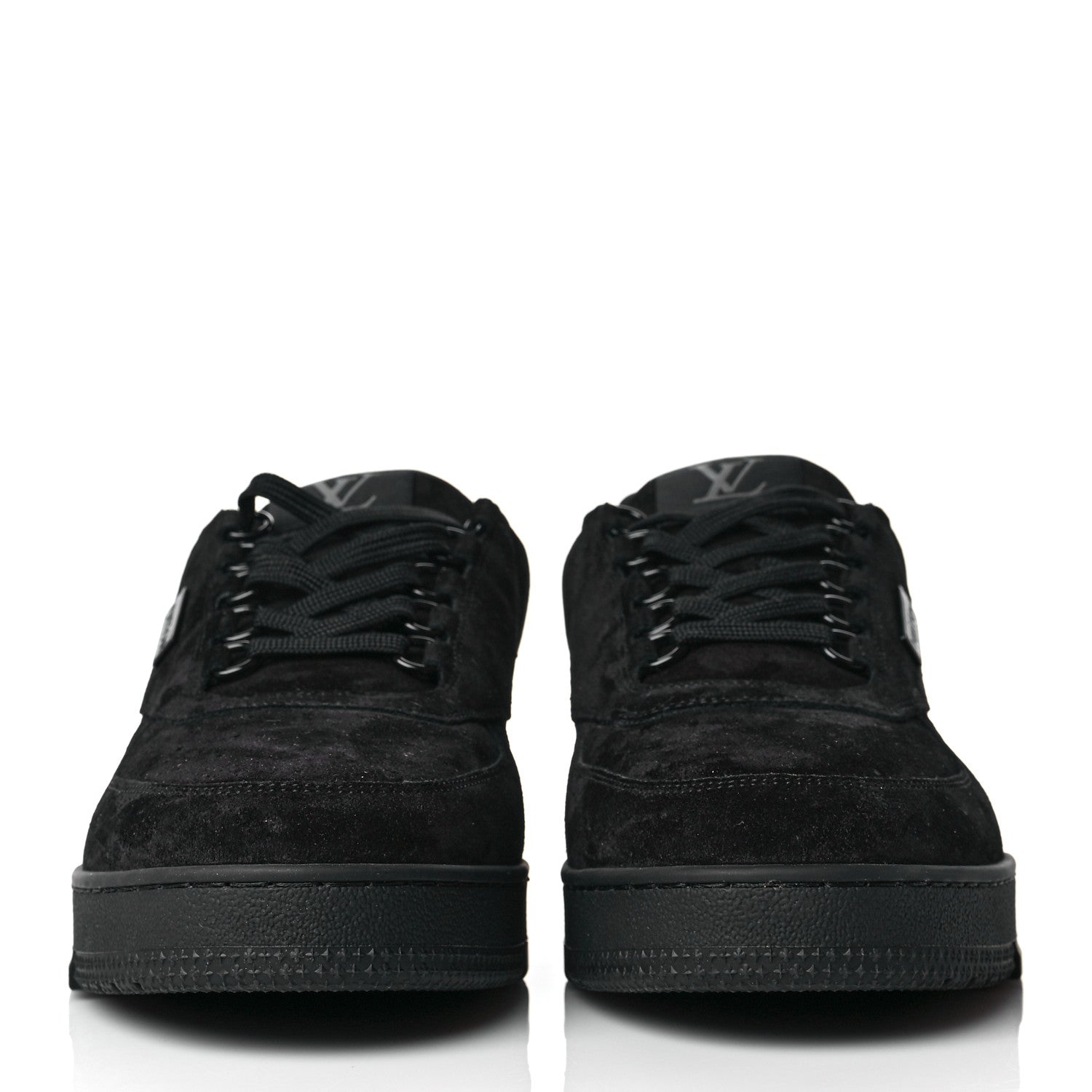 Louis Vuitton Suede Mens LV Trainer Sneakers 9.5 Black 2 of 11