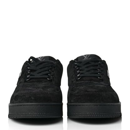 Louis Vuitton Suede Mens LV Trainer Sneakers 9.5 Black 2 of 11