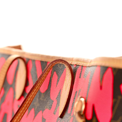 Louis Vuitton Monogram Graffiti Neverfull GM Fuchsia 21 of 22