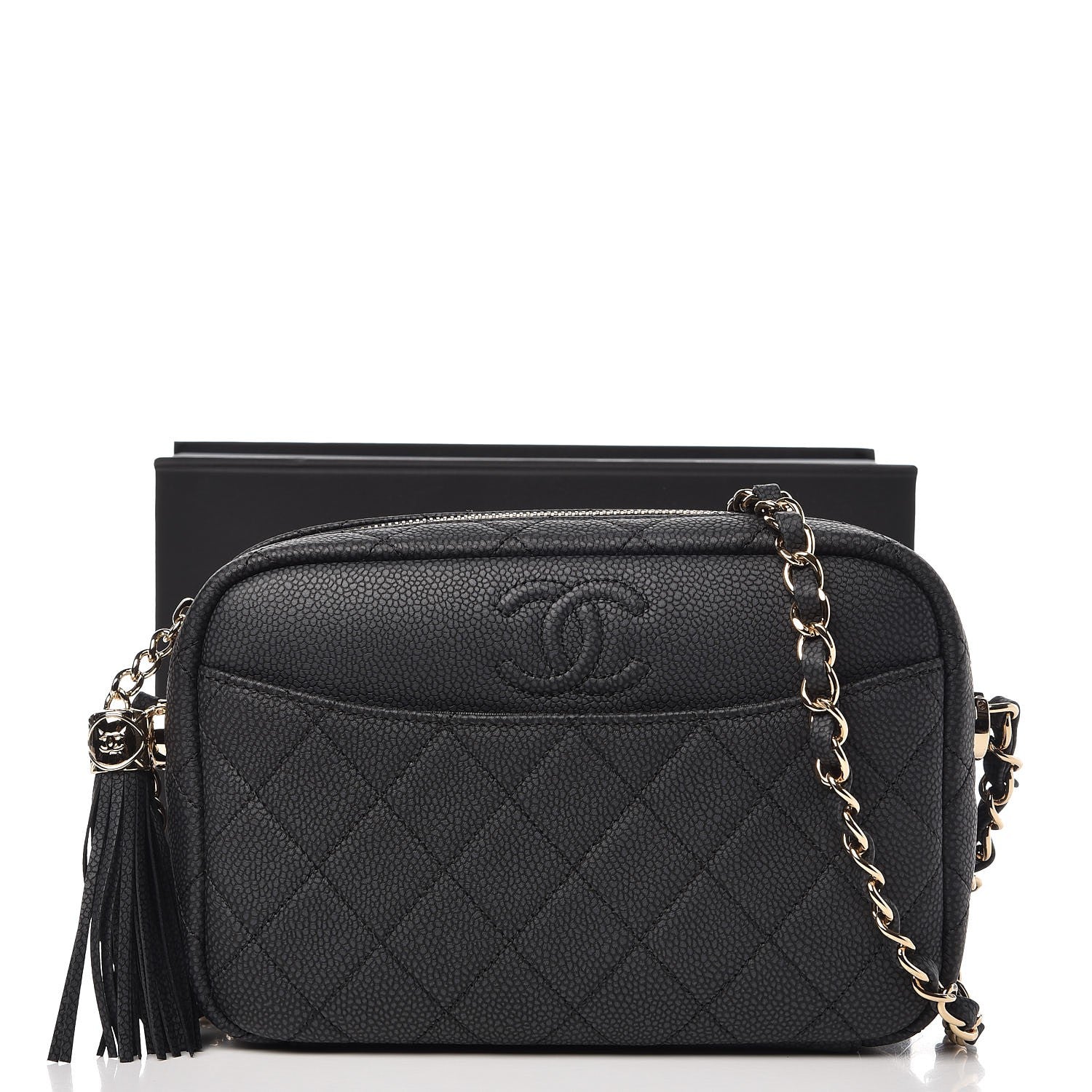 Chanel Caviar Quilted Coco Tassel Camera Case Black 8 of 8