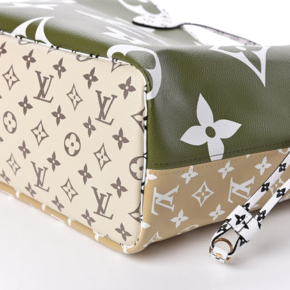 Louis Vuitton Monogram Giant Neverfull MM Kaki 10 of 11