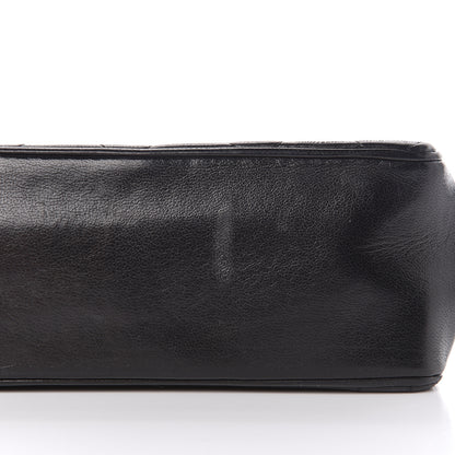 Chanel Lambskin Quilted Medium Double Flap Black 18 of 19