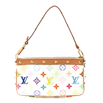 Louis Vuitton Monogram Multicolor Pochette Accessories White 1 of 11