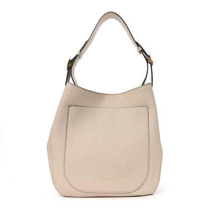 Burberry Grainy Calfskin Small Elmstone Hobo Limestone 1 of 9