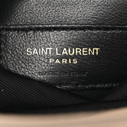 Saint Laurent Suede Calfskin Small Grace Fringed Hobo Bag Dusty Grey 6 of 11
