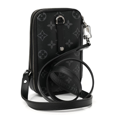 Louis Vuitton Monogram Eclipse Reverse Double Phone Pouch 3 of 10