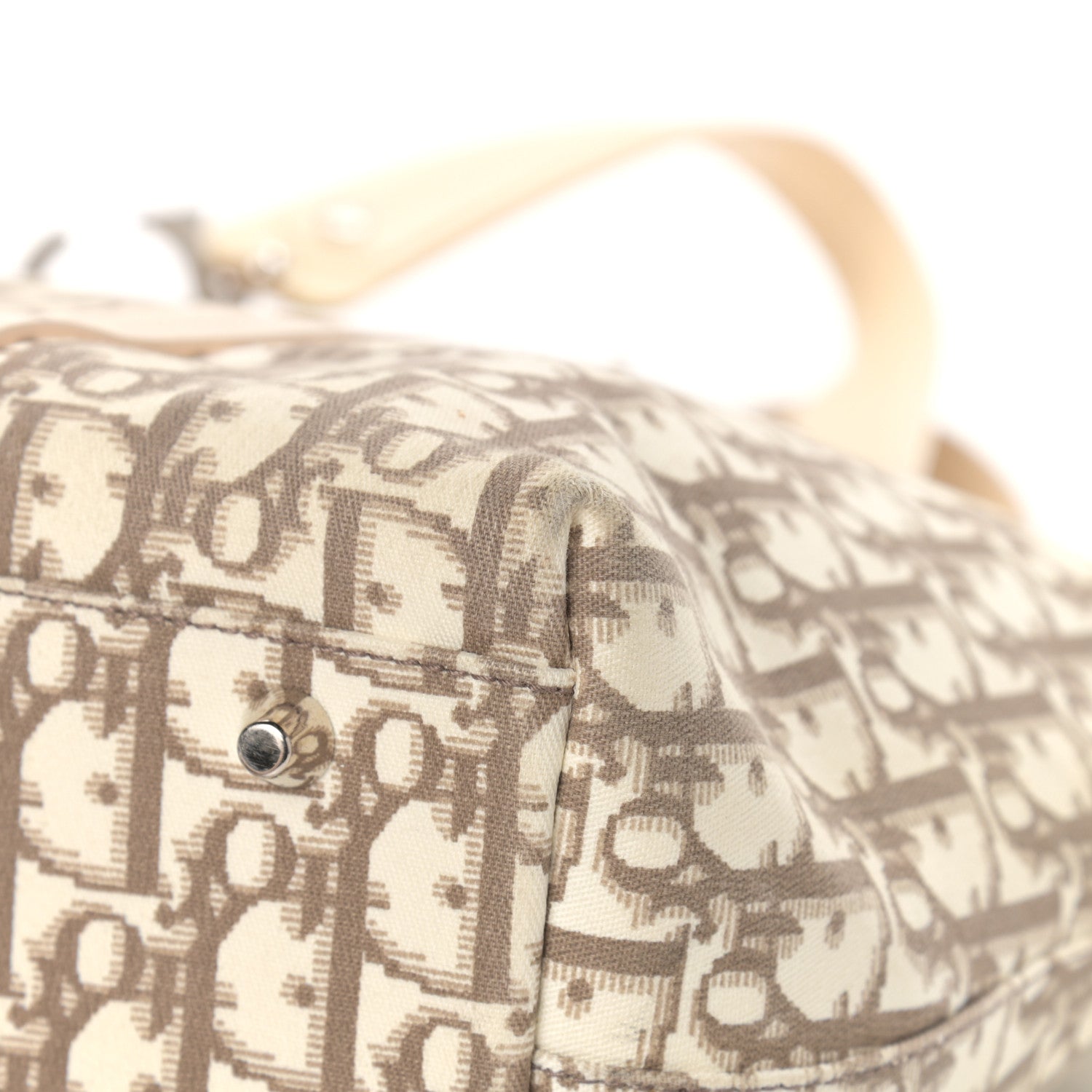 Christian Dior Monogram Vintage Flowers Dome Bag Beige 11 of 16