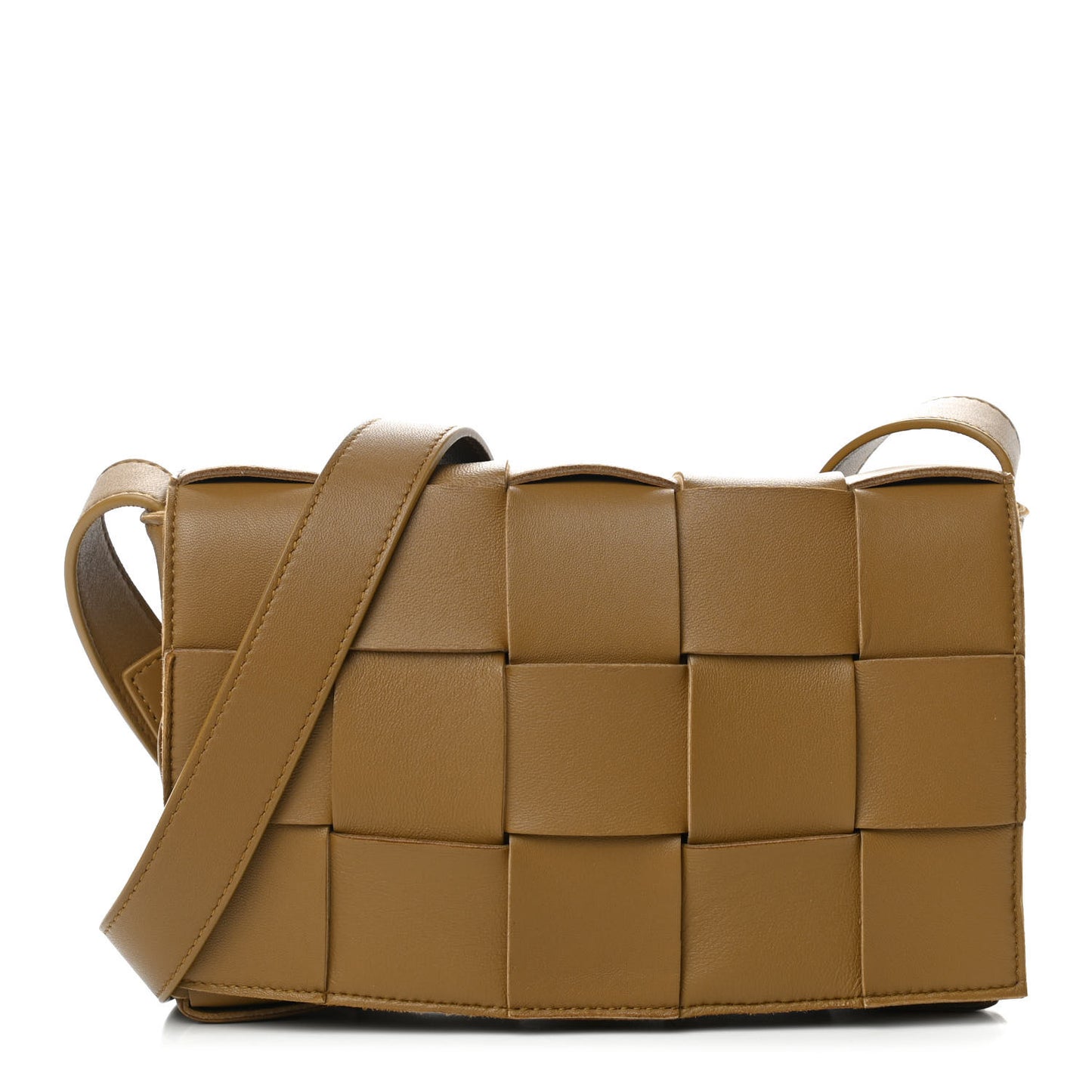 Nappa Maxi Intreccio Cassette Bag Acorn
