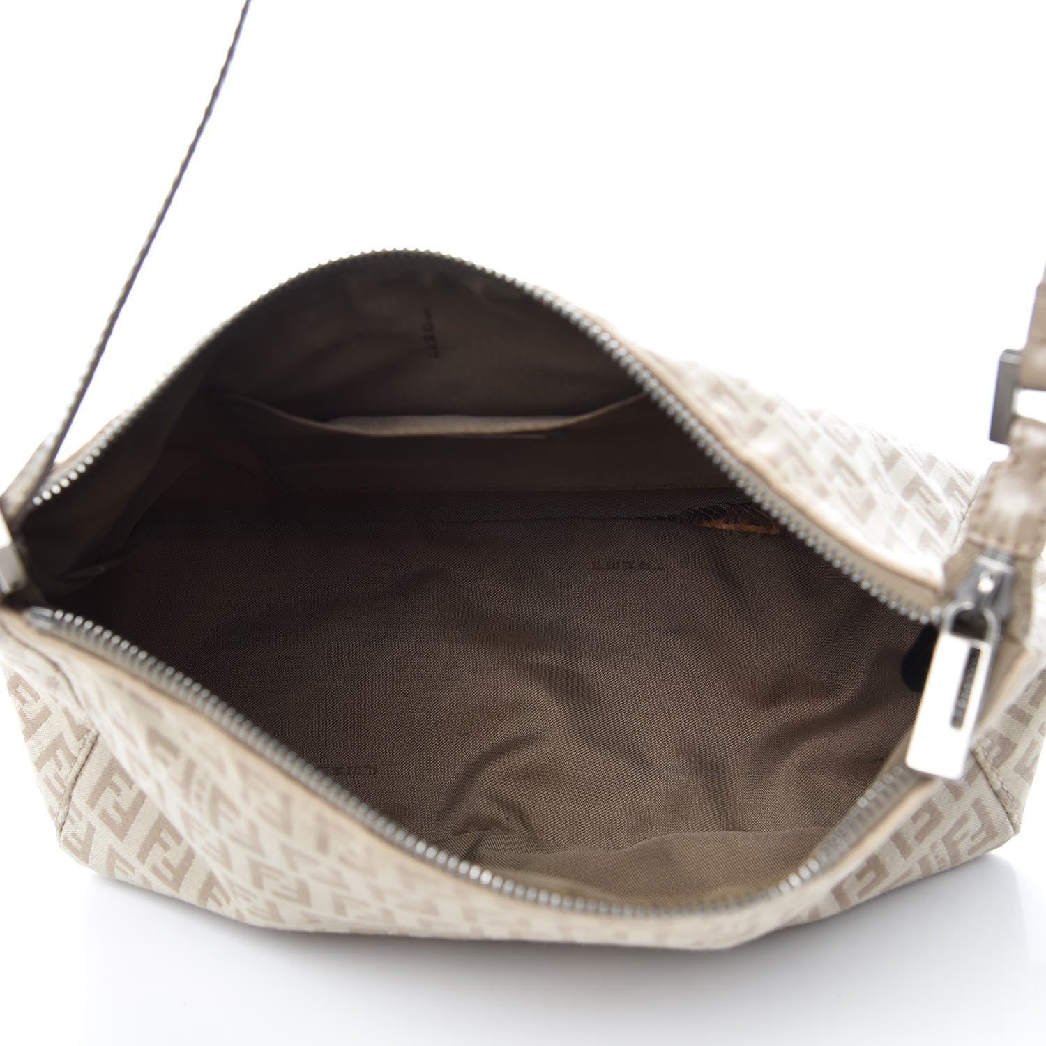 Fendi Zucchino Cuoio Pochette Beige Tortora Pietra 5 of 10